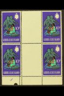 1968 10c Definitive, SG 142, A Marginal Gutter Block Of Four Showing DOUBLE PERFORATION Error Affecting The Two... - Isole Gilbert Ed Ellice (...-1979)