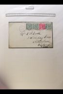 POSTAL HISTORY COLLECTION 1887-1910. A Lovely Old QV & KEVII Collection Of Covers,Postal Stationery Items... - Gibilterra