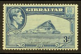 1938 3d Light Blue, Perf 13, SG 125a, Very Fine And Fresh NHM. For More Images, Please Visit... - Gibraltar