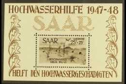 1948 25f + 25f Airmail Flood Relief Min Sheet, Yv Bl 2, Very Fine Mint. For More Images, Please Visit... - Sonstige & Ohne Zuordnung