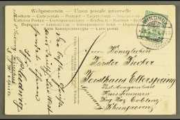 SOUTH WEST AFRICA 1913 (28 Sep) Ppc To Germany Bearing 5pf Yacht Tied By Fine "WINDHUK" Cds Cancel With Message... - Otros & Sin Clasificación