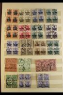 GERMAN AREAS 1868-1940's All Different Collection Of Used BLOCKS OF FOUR On Stock Pages, Inc Upper Silesia, Saar,... - Otros & Sin Clasificación