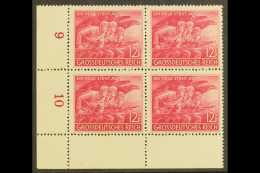 1945 12+8 (Pf) Home Guard With "Spot By K" Plate Flaw, Michel 908 II, In A Never Hinged Mint Lower Left Corner... - Other & Unclassified