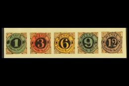 1861 HAND PAINTED STAMPS Unique Miniature Artworks Created By A French "Timbrophile" In 1861. HESSE "essays" (no... - Altri & Non Classificati