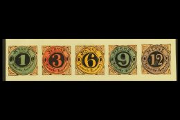 1861 HAND PAINTED STAMPS Unique Miniature Artworks Created By A French "Timbrophile" In 1861. HESSE "essays" (no... - Otros & Sin Clasificación