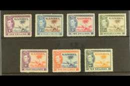 1938-46 Definitives HIGH VALUES (1s, 1s3d, 2s, 2s6d, 4s, 5s And 10s), SG 156/161, Very Fine Mint. (7 Stamps) For... - Gambia (...-1964)