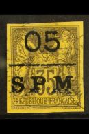 ST PIERRE AND MIQUELON 1885 05 SPM On 35c Imperf, Yv 9, Very Fine Used.  For More Images, Please Visit... - Sonstige & Ohne Zuordnung