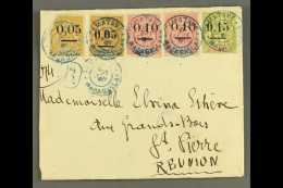 MADAGASCAR 1902 Registered Cover, Franked With A Range Of 1902 Surcharge Issues, Including 0.05 On 30c Type I... - Sonstige & Ohne Zuordnung