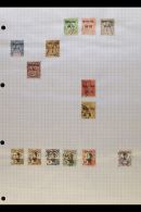 INDO-CHINESE POST OFFICES IN CHINA 1894-1937 All Different FINE USED Collection On Pages. With General Issues... - Other & Unclassified