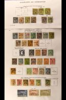 GUADELOUPE 1889 - 1935 Superb Collection On Printed Pages With 1889 Small Surcharge Set, 1889 Large Figures... - Andere & Zonder Classificatie