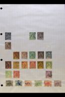 FRENCH GUIANA 1892-1947 All Different FINE USED Collection On Pages. With 1892 Diagonal Overprint Range To 25c;... - Other & Unclassified