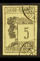 DIEGO SUAREZ 1890 5c Grey Black Allegory, Yv 7, Very Fine Used. For More Images, Please Visit... - Otros & Sin Clasificación