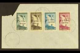 CAMEROUN 1940 SPITFIRE FUND Surcharges Complete Set, Yvert 236/239, Fine Used On A Plain Cover Tied By "KRIBI /... - Altri & Non Classificati