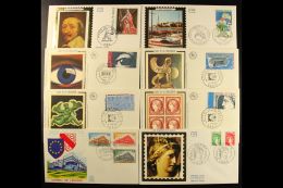 1974-1995 "SILK" FIRST DAY COVERS Very Fine Unaddressed All Different Collection, Virtually All With Illustrated... - Other & Unclassified