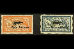 1927 "Post Aerienne" Opt'd Set, Yv 1/2, Very Lightly Hinged Mint (2 Stamps) For More Images, Please Visit... - Andere & Zonder Classificatie