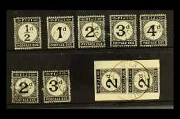 POSTAGE DUES 1918 Complete Set Plus Additional 2d, 3d & 2d Vertical Pair On Piece, SG D6/10 Some Light Toning... - Fidji (...-1970)