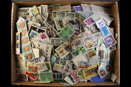 WORLD ON PAPER HOARD 1970's-1980's Very Fine Used Mostly Commemorative Issues On Small Pieces With Only Light... - Sonstige & Ohne Zuordnung