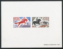 EQUESTRIANISM AFARS AND THE ISSAS - 1970 Equestrianism 50f & 60f, Maury 37/38, EPREUVE COLLECTIVE, Superb... - Non Classés