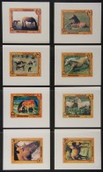 HORSES Yemen 1980s IMPERF PROOFS For An Unissued Set Of 10 Stamps And A Mini-sheet, Printed On Thick Ungummed... - Sin Clasificación