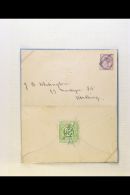 RAILWAYS - LONDON BRIGHTON & SOUTH COAST RAILWAY Superb Cover Opened Out For Display Franked 2d Green Railway... - Non Classificati