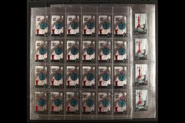 SPACE 1965 Russia National Cosmonauts Day Foil Set, Mi 3042/3, As Complete Sheets Of 24 Stamps With Margins All... - Non Classés
