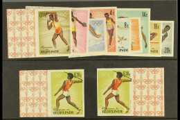 SPORT - OLYMPIC GAMES 1964 BURUNDI Complete Set IMPERF (Mi 125/34B), All Never Hinged Mint Marginal Examples, Plus... - Unclassified