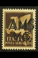WWII AMG - VENEZIA GIULIA 1945-47  50c Brown Air, Variety "double Overprint" Sass 1c, Fine NHM. Cat €280... - Unclassified