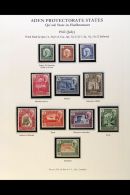 QU'AITI STATE IN HADHRAMAUT 1942-63 COMPLETE MINT COLLECTION (mostly Never Hinged), SG 1/52. Super Quality (50+... - Aden (1854-1963)