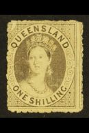 QUEENSLAND 1862-7 1s Grey, No Watermark, Perf.13, SG 29, Mint, Cat.£350 For More Images, Please Visit... - Andere & Zonder Classificatie