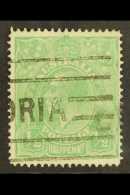 1914-20 ½d Bright Green LINE PERF 14¼, SG 20a, Fine Used With "Victoria" Machine Cancel, Fresh &... - Other & Unclassified