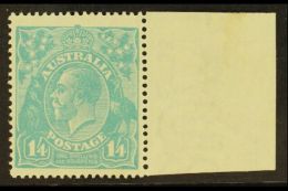 1918 1s 4d Pale Blue Geo V, SG 66, Fine Marginal NHM. For More Images, Please Visit... - Sonstige & Ohne Zuordnung