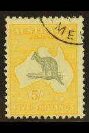 1929-30 5s Grey And Yellow Kangaroo, SG 111, Very Fine Used. For More Images, Please Visit... - Otros & Sin Clasificación