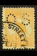 OFFICIALS 1914 "OS" Punctured 4d Orange Die II, SG O21, Fine Cds Used For More Images, Please Visit... - Andere & Zonder Classificatie