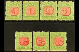 POSTAGE DUES 1909-10 Perf 12x12½ Complete Set To 1s, SG D63/69, Fine To Very Fine Mint, Fresh. (7 Stamps)... - Autres & Non Classés