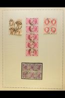 1863-1937 USED BLOCKS OF FOUR. A Collection Of Virtually All Different Used BLOCKS Of 4 On Leaves, Some Mint And A... - Autres & Non Classés