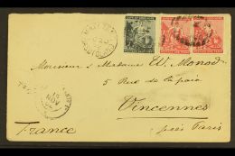 1892 MISSIONARY COVER Superb Cover To Vincennes, France From The Paris Evangelical Missionary Society, Hermon,... - Sonstige & Ohne Zuordnung