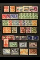 1933-63 COLLECTION Presented On Stock Pages. Inc 1933 KGV Jubilee Set, 1938 KGVI Set To 2s6d & Used Range To... - Other & Unclassified