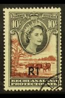 1961 1R On 10s Black And Red Brown, Type 1 Surcharge, SG 167, Very Fine Used. Scarce Stamp. For More Images,... - Autres & Non Classés