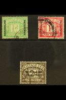 POSTAGE DUES 1926 Ovpt Set Complete, SG D1/3, Very Fine Used. Scarce Set. (3 Stamps) For More Images, Please Visit... - Other & Unclassified