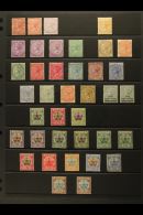 1865-1910 MINT COLLECTION Presented On A Stock Page. Includes 1865-1903 Perf.14 1d Both Shades, Perf 14 X... - Bermuda