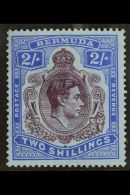 1938-53 2s Deep Reddish Purple & Ultramarine On Grey-blue, SG 116a, Very Fine Mint (almost Never Hinged),... - Bermudes