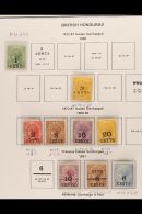 1888-1949 A Small But Useful Mint Collection On Pages, Incl. 1888 20c On 6d, 1888-89 10c On 4d And 20c On 6d,... - Honduras Británica (...-1970)
