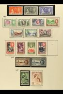 1937-52 FINE MINT COLLECTION On Album Pages, Highly Complete For Basic Issues With Only 1 Stamp Missing. Lovely... - Honduras Británica (...-1970)