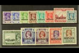 OFFICIALS 1939 "Service" Overprints Complete Set. SG O15/27, Fine Mint. Attractive (13 Stamps) For More Images,... - Burma (...-1947)