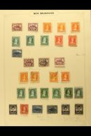 COLLECTION ON ALBUM PAGE 1860-63 Extensive Mint, Unused And Used Range To 17c (two Mint & One Used). A Few... - Other & Unclassified