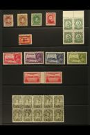 1876-1943 FINE MINT RANGE On Stockleaf. Note 1876-79 Rouletted 1c Prince Of Wales; 1880-82 1c; 1894 6c Queen... - Andere & Zonder Classificatie