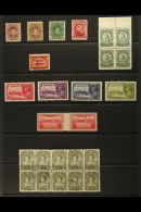 1876-1943 FINE MINT RANGE On Stockleaf. Note 1876-79 Rouletted 1c Prince Of Wales; 1880-82 1c; 1894 6c Queen... - Autres & Non Classés