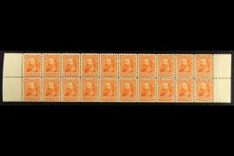 1897-1918 2c Orange, Block Of 20 In Two Complete Rows Across The Sheet With Margins At Left And Right, SG 86, Few... - Altri & Non Classificati