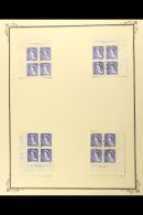 1953 "KARSH" PORTRAIT PLATE BLOCK COLLECTION A Complete, Used Collection Of Plate Corner Blocks Of This Issue, SG... - Autres & Non Classés
