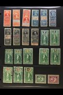 REVENUE STAMPS Accumulation On Stockleaves, In Packets, Etc. Good Range Of Types And Values Including Weights And... - Otros & Sin Clasificación